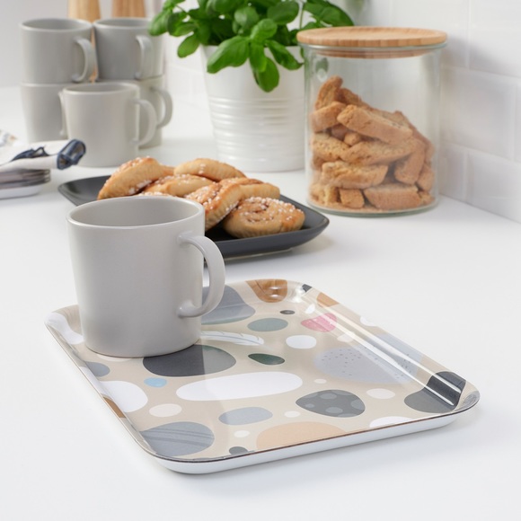 IKEA Other - Ikea SOMMARFLOX Tray, patterned stones/multicolor, 8×11" NEW